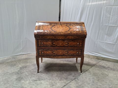 Marqueterie Bureau à Cylindre