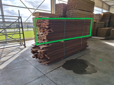 +/- 120m2 Termowood Frake gevelbekleding B-kwaliteit (tand en groef)