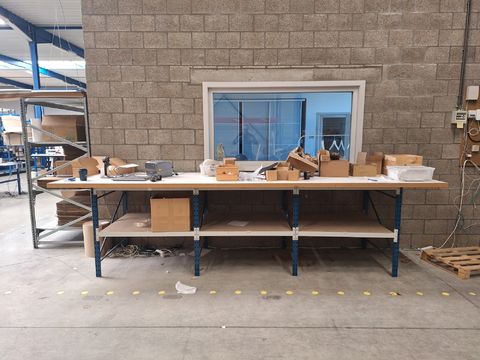 Industriële Werktafel – L400 x B103 x H104 cm