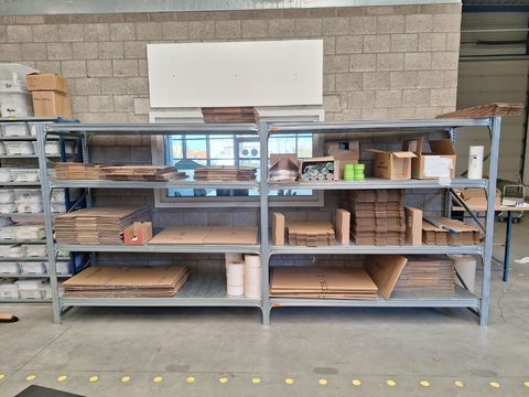 Lot verpakking (inhoud rek)