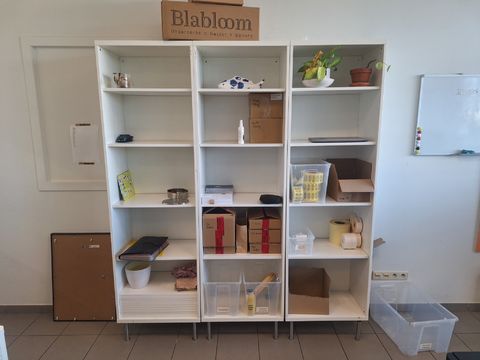 3 Ikea kolomkasten incl. inhoud