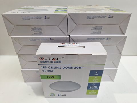 9x V-TAC LED Plafondlampen (Dome Light) - 12W
