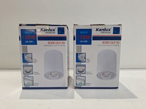 Kanlux BORD DLP-50-W Premium Opbouwspot Wit - Set van 2 stuks