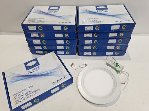 Ronde LED Inbouwpanelen 16W - Set van 11 stuks