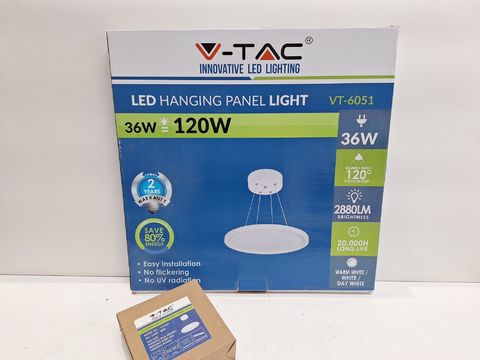 V-TAC VT-6051 LED Hanging Panel Light 36W Rond - Grote Pendellamp (Ø 500mm)