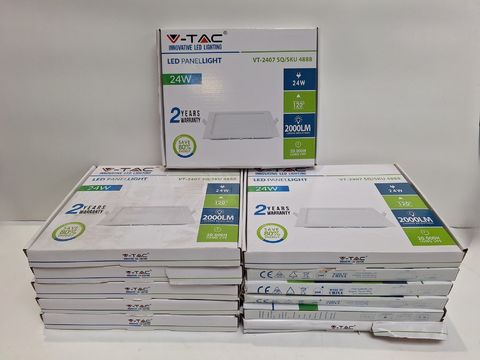 V-TAC VT-2407 SQ LED Slim Panel 24W Vierkant - Set van 12 stuks