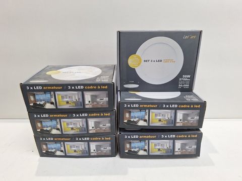 Led'art 3-Pack LED Inbouwspots 56W Set (Totaal 18 spots) - Warm Wit