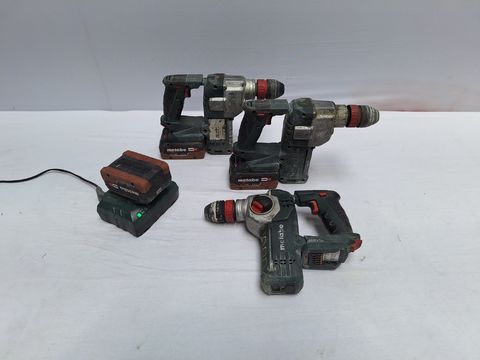 3 Metabo Accu-boorhamers