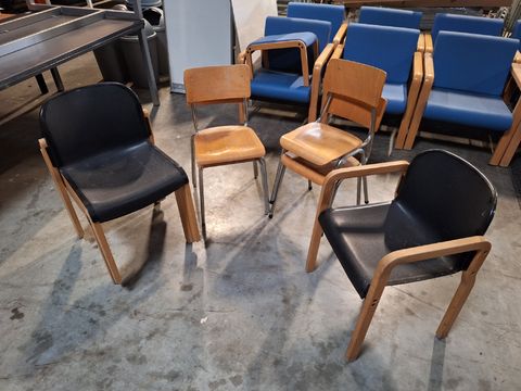 Partij diverse stoelen ( 8 stuks)