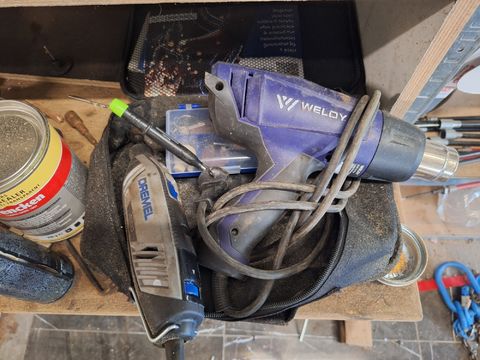 Weldy heteluchtpistool & Dremel 4250 multitool