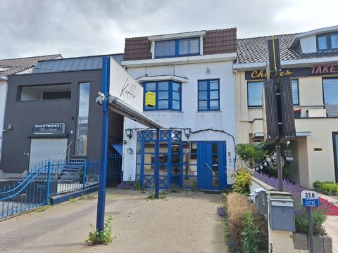 Centraal gelegen handelszaak met duplex appartement wegens faillissement