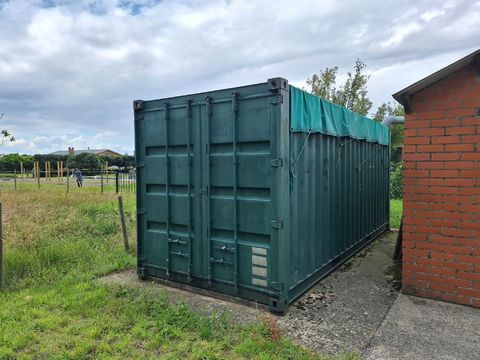 Groene 20ft Open Top Opslagcontainer