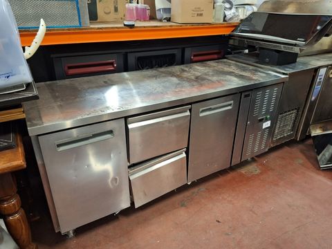 G-Line Stainless Steel Refrigerated Workbench with Drawers (2 doors + 2 drawers)