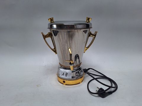 Elektrische Samowar "Hoberg" – RVS / Goud (1300W )