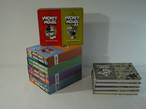 Lot Color Sundays Walt Disney's Micky Mouse boeken By Floyd Gottfredson