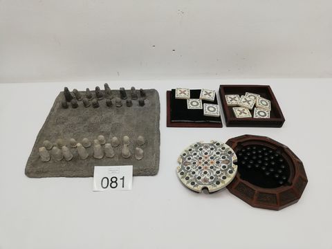 Collectie van klassieke bordspellen en puzzels