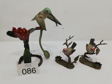 Decoratieve vogelbeelden (kolibrie & zangvogels)