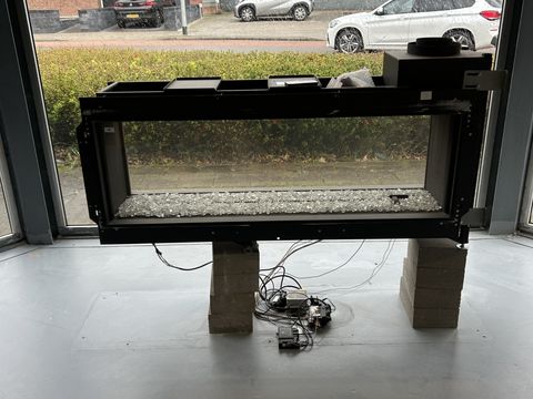 Gashaard element 4 Club 140 doorkijk haaed, showroom model gebrand , inbouw toestel