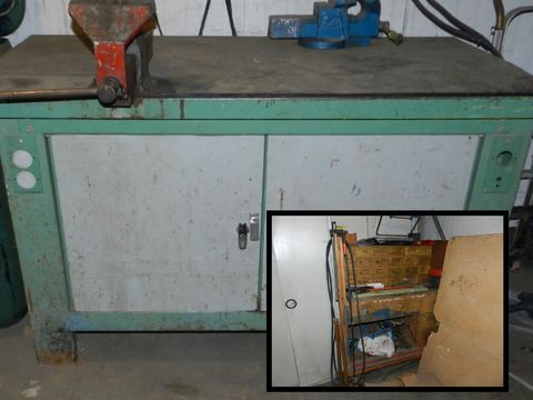 metalen werkbank