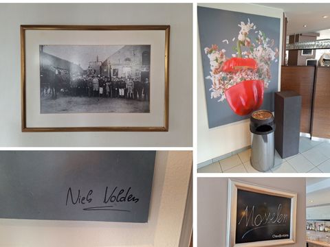 Lot wandlijste ,vuilemmer en zuil