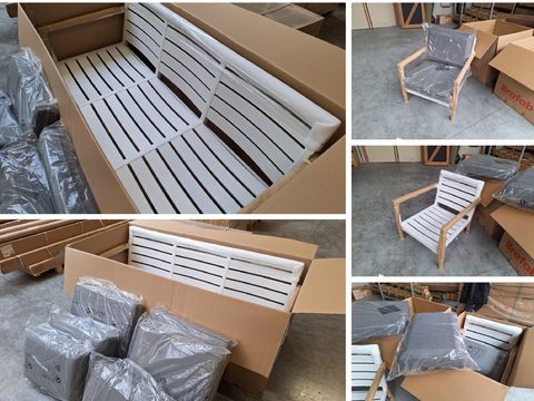 Brafab Biarritz 3-Zits Bank + 2x Fauteuil (Nieuw)