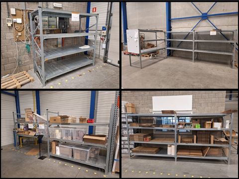 16 lopende meter legbordstelling