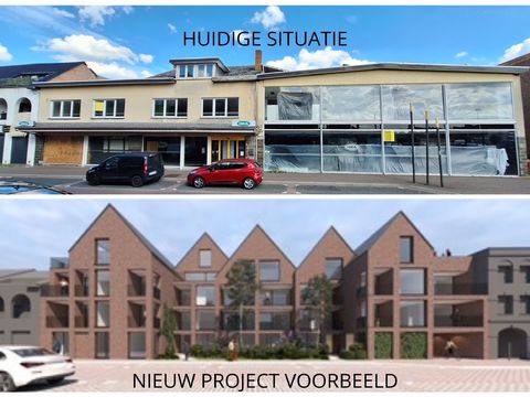 Faillissement IMA: toonzaal op 26a56ca te Maasmechelen, Oude Baan 47/53 met vergunning voor 12 appartementen, 9 studio’s en 11 kamers. Unieke opportuniteit!!